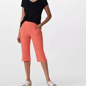Denim & Co Stretch Skimmer Pants-Sz 14